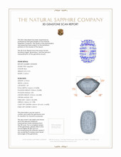0.92 Ct. Sapphire from Ceylon (Sri Lanka) 3 D Scan Report