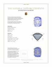 1.21 Ct. Pinkish Purple Sapphire from Ceylon (Sri Lanka) 3 D Scan Report