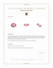1.54 Ct. Padparadscha Sapphire from Madagascar Appraisal