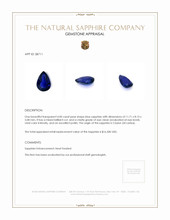 4.00 Ct. Sapphire from Ceylon (Sri Lanka) Appraisal