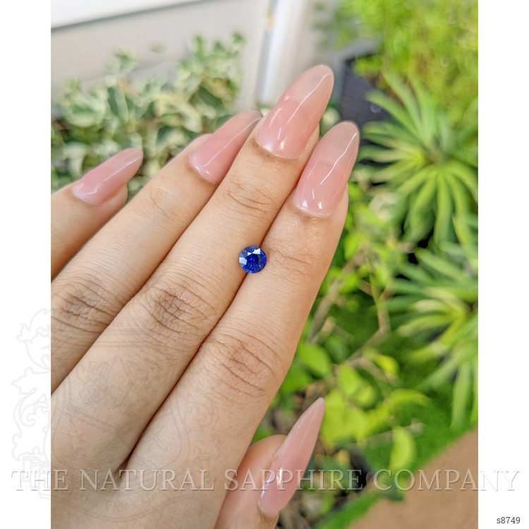0.68 Ct. Blue Sapphire from Ceylon (Sri Lanka)