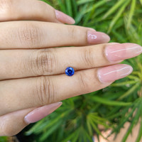 0.76 Ct. Blue Sapphire from Ceylon (Sri Lanka) Life Style