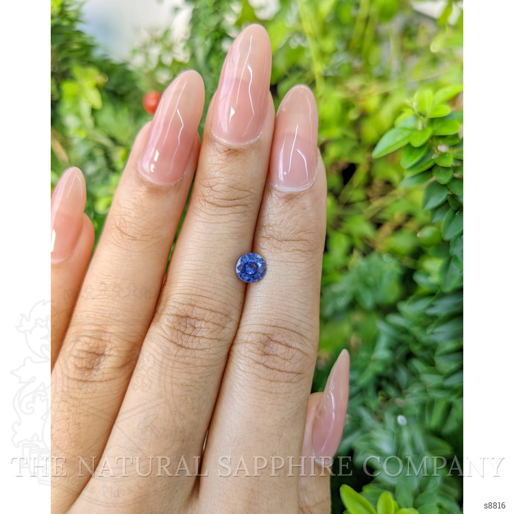 0.82 Ct. Blue Sapphire from Ceylon (Sri Lanka)