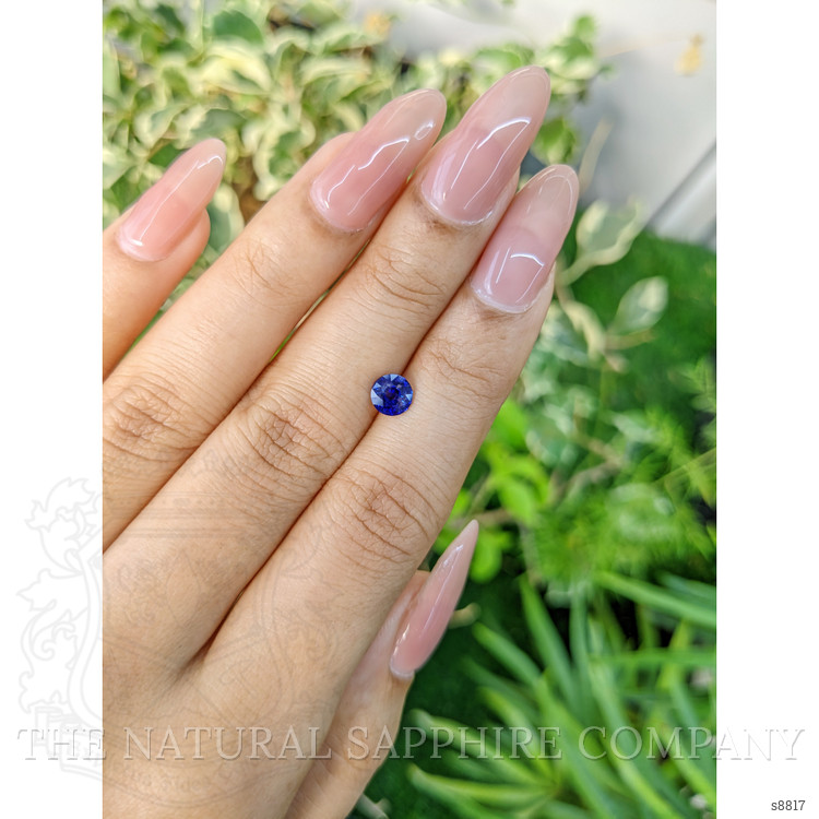 0.88 Ct. Blue Sapphire from Ceylon (Sri Lanka)