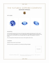 0.53 Ct. Sapphire from Ceylon (Sri Lanka) Appraisal
