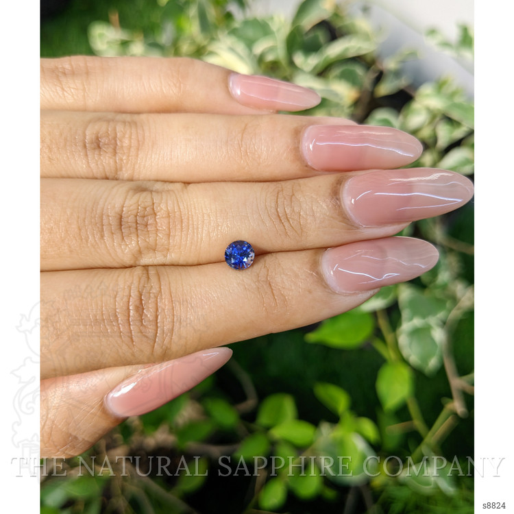 0.79 Ct. Blue Sapphire from Ceylon (Sri Lanka)