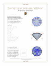 0.79 Ct. Blue Sapphire from Ceylon (Sri Lanka) 3 D Scan Report