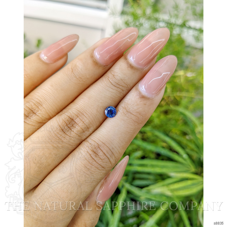 0.57 Ct. Blue Sapphire from Ceylon (Sri Lanka)