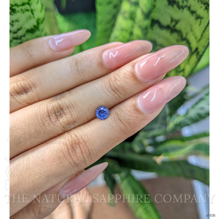 0.78 Ct. Blue Sapphire from Ceylon (Sri Lanka)