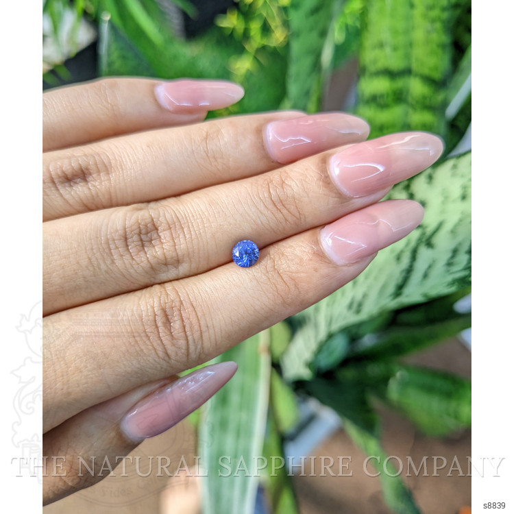 0.78 Ct. Blue Sapphire from Ceylon (Sri Lanka)