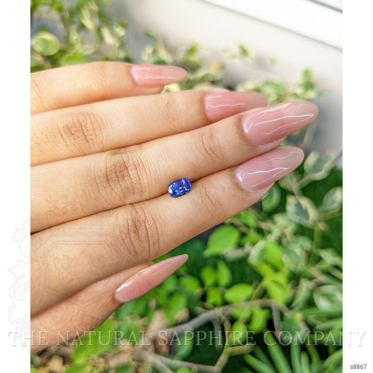 0.88 Ct. Blue Sapphire from Ceylon (Sri Lanka)