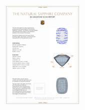 0.88 Ct. Blue Sapphire from Ceylon (Sri Lanka) 3 D Scan Report