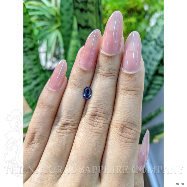 0.89 Ct. Blue Sapphire from Ceylon (Sri Lanka)