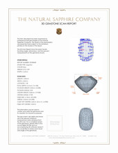 0.89 Ct. Sapphire from Ceylon (Sri Lanka) 3 D Scan Report
