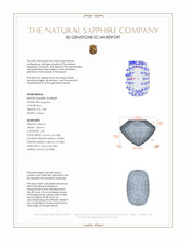 0.89 Ct. Blue Sapphire from Ceylon (Sri Lanka) 3 D Scan Report