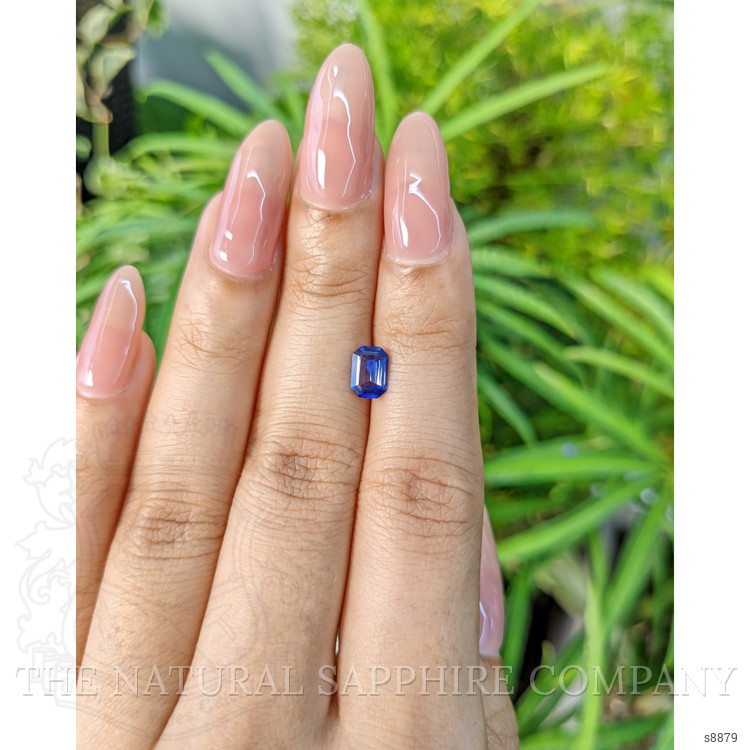 0.78 Ct. Blue Sapphire from Ceylon (Sri Lanka)