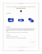 0.87 Ct. Blue Sapphire from Ceylon (Sri Lanka) Appraisal