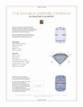 0.64 Ct. Blue Sapphire from Ceylon (Sri Lanka) 3 D Scan Report