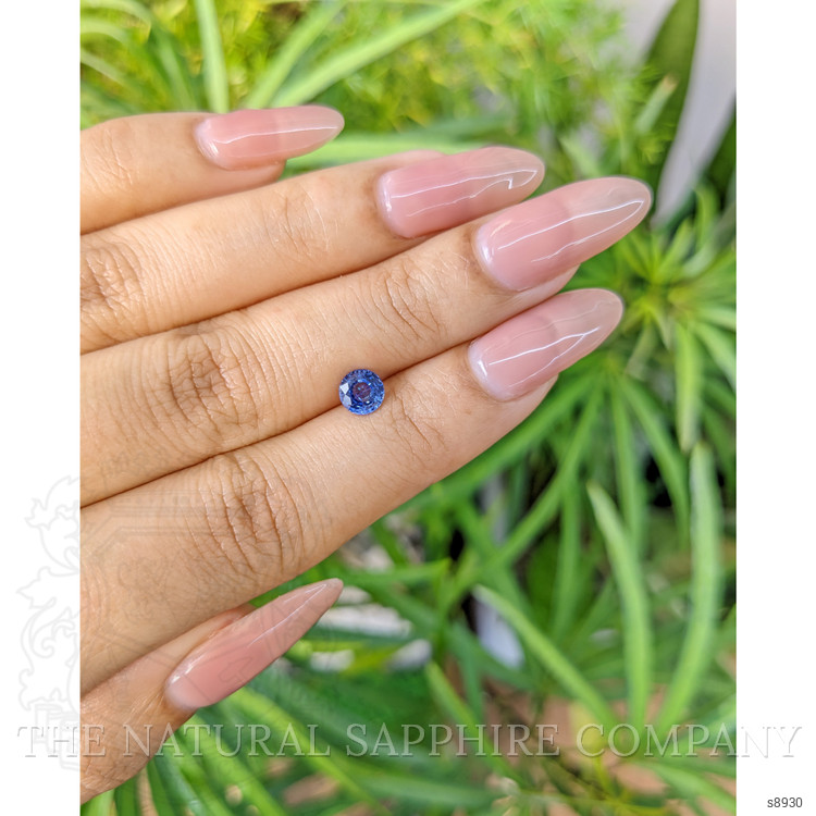 0.83 Ct. Blue Sapphire from Ceylon (Sri Lanka)