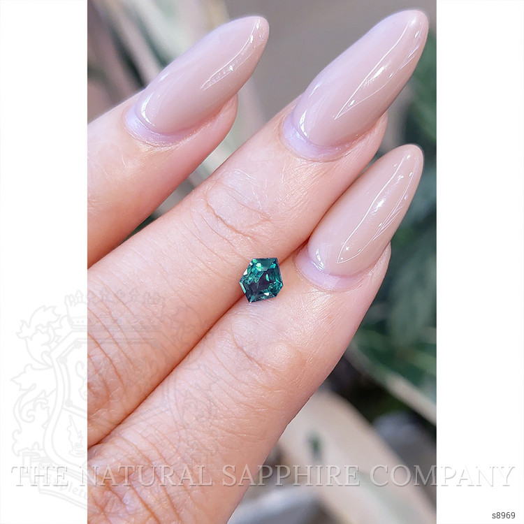 0.64 Ct. Greenish Blue Sapphire from Madagascar