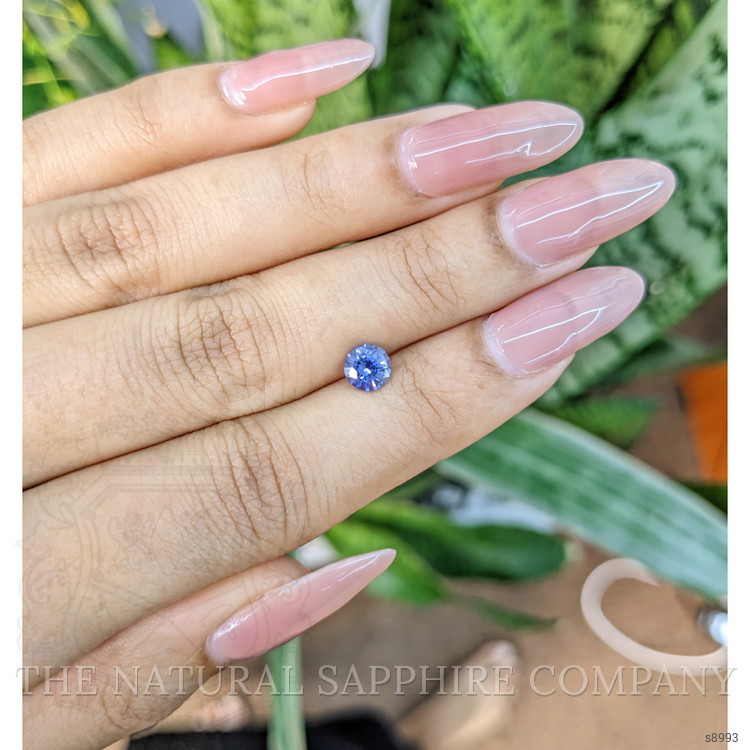 0.84 Ct. Blue Sapphire from Ceylon (Sri Lanka)