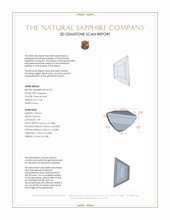 0.69 Ct. Greenish Blue Sapphire from Madagascar 3 D Scan Report