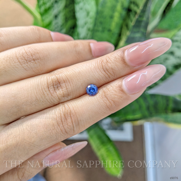 0.91 Ct. Blue Sapphire from Ceylon (Sri Lanka)