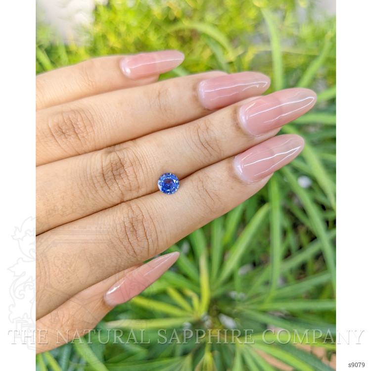 0.77 Ct. Blue Sapphire from Ceylon (Sri Lanka)