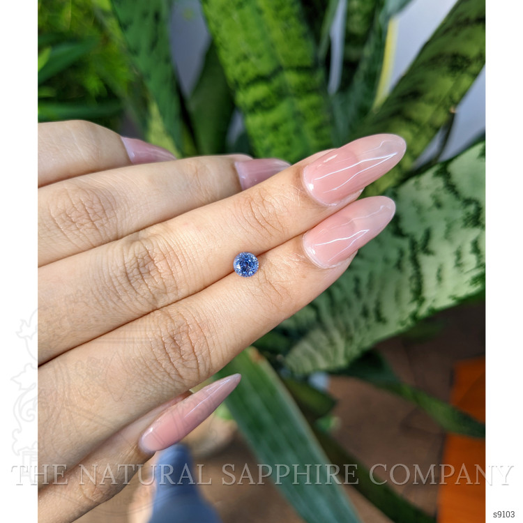 0.73 Ct. Blue Sapphire from Ceylon (Sri Lanka)