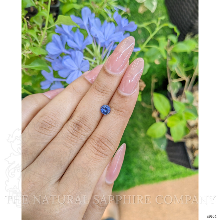 0.76 Ct. Blue Sapphire from Ceylon (Sri Lanka)