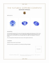 0.70 Ct. Blue Sapphire from Ceylon (Sri Lanka) Appraisal