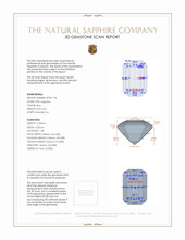 0.65 Ct. Blue Sapphire from Ceylon (Sri Lanka) 3 D Scan Report