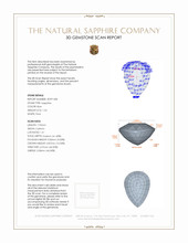 1.23 Ct. Blue Sapphire from Ceylon (Sri Lanka) 3 D Scan Report