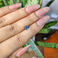0.61 Ct. Blue Sapphire from Madagascar Life Style