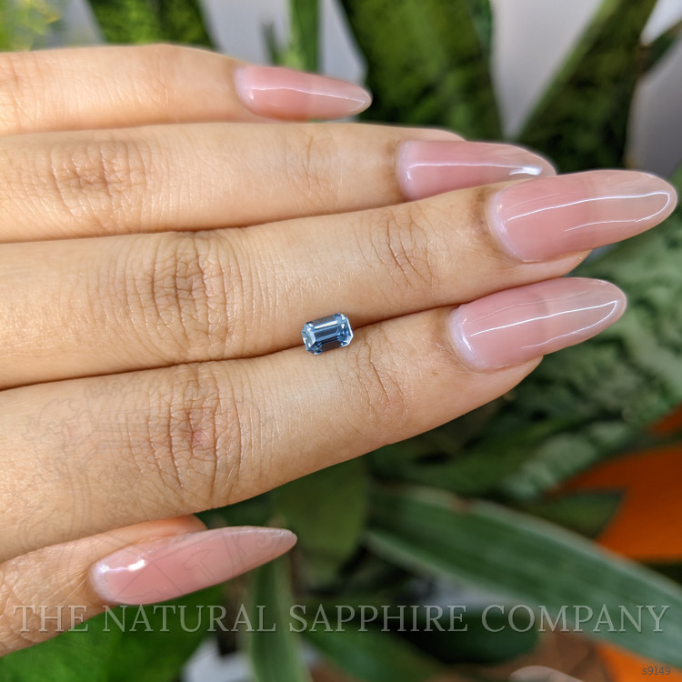 0.67 Ct. Greenish Blue Sapphire from Madagascar