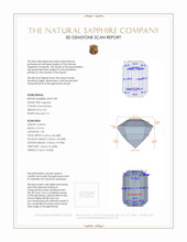 0.67 Ct. Greenish Blue Sapphire from Madagascar 3 D Scan Report