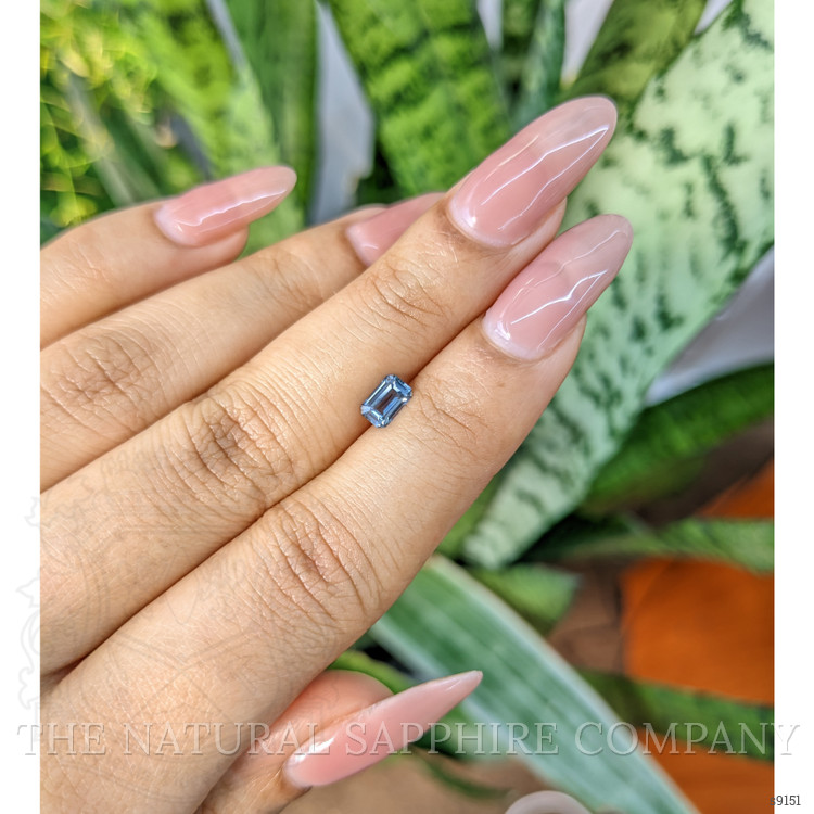 0.60 Ct. Greenish Blue Sapphire from Madagascar