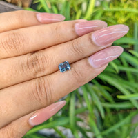 1.16 Ct. Greenish Blue Sapphire from Madagascar Life Style