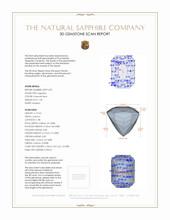 1.03 Ct. Sapphire from Madagascar 3 D Scan Report