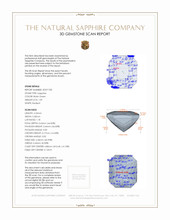 1.09 Ct. Sapphire from Madagascar 3 D Scan Report