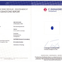 5.01 Ct. Blue Sapphire from Ceylon (Sri Lanka) Scan Report