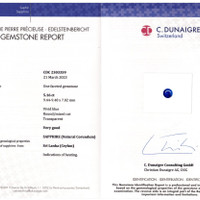 5.16 Ct. Blue Sapphire from Ceylon (Sri Lanka) Scan Report