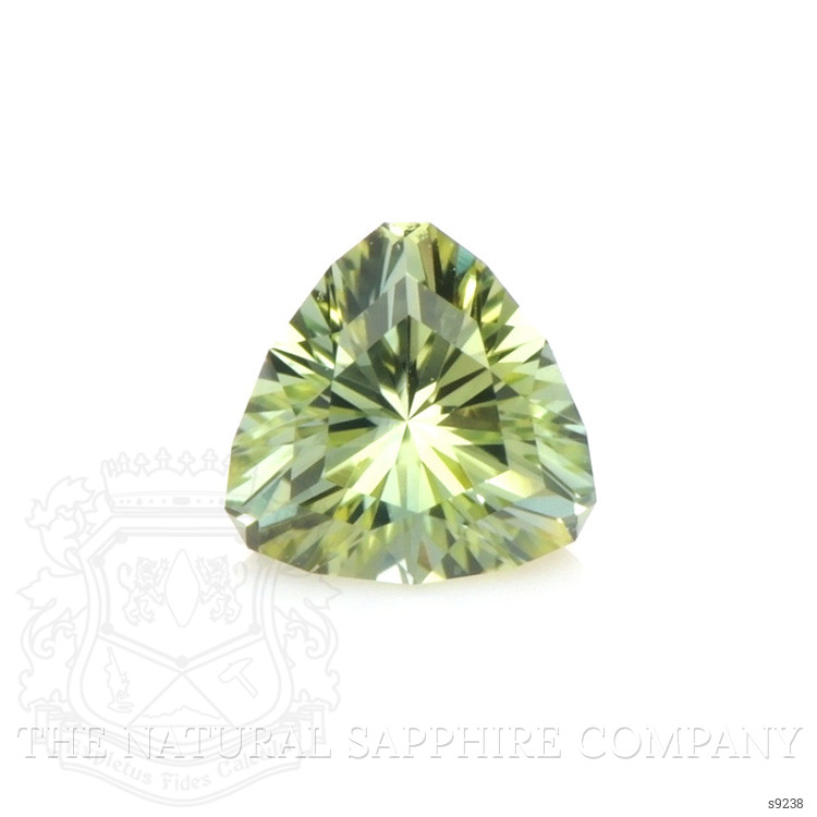 0.36 Ct. Yellowish Green Sapphire from Montana
