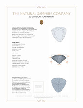 0.36 Ct. Yellowish Green Sapphire from Montana 3 D Scan Report