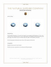 1.22 Ct. Bi Color Sapphire from Montana Appraisal