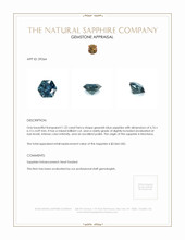 1.22 Ct. Sapphire from Montana Appraisal