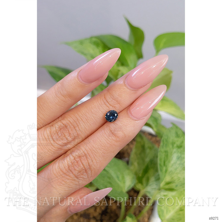 0.88 Ct. Greenish Blue Sapphire from Montana