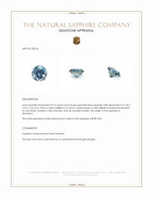 0.73 Ct. Greenish Blue Sapphire from Montana Appraisal