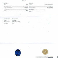 3.02 Ct. Sapphire from Ceylon (Sri Lanka) Scan Report