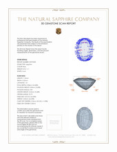 1.11 Ct. Sapphire from Ceylon (Sri Lanka) 3 D Scan Report